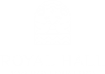 Royal Hall Logo white transparent 150px